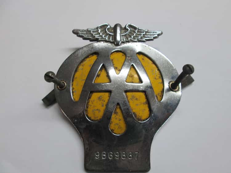 Image - AA Period Badge - USED - includes fittings - Fair Condition