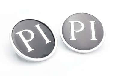 Image - Roof Pillar Badge 'PI' - New (Pair)